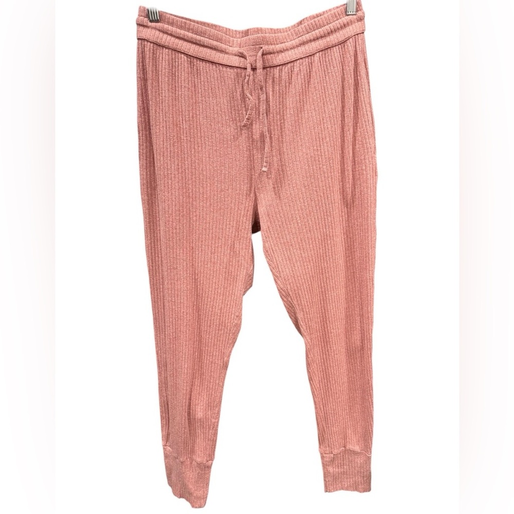 kate quinn Heathered Rose Ribbed Lounge Pants